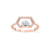Hexa Bloom Fashion Rose Gold Diamond Rings