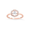 Hexa Glow Casual Rose Gold Diamond Rings