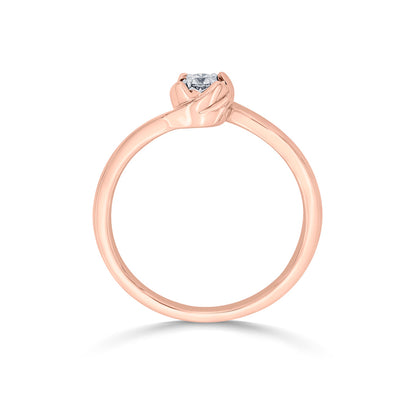 Studded Spin Casual Rose Gold Diamond Ring