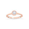 Classic Elegance Casual Rose Gold Diamond Rings