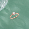 Classic Elegance Casual Rose Gold Diamond Ring