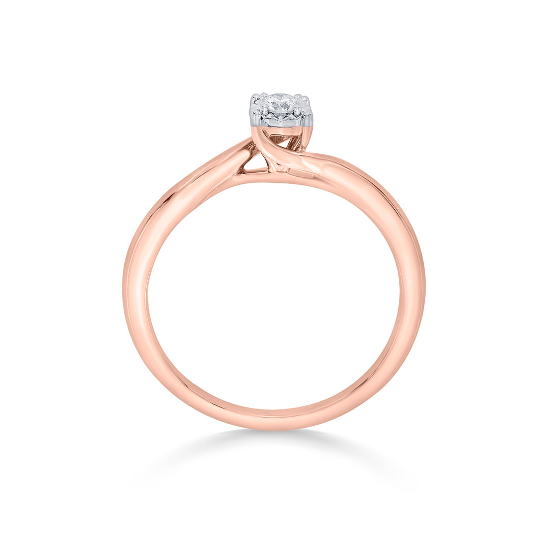 keystone warp casual diamond ring