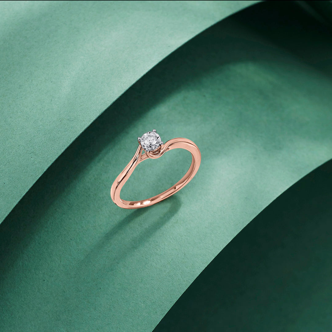 Keystone Warp Casual Diamond Ring