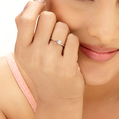 Keystone Warp Casual Diamond Ring