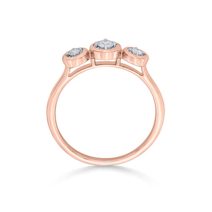 TriLumous Studded Casual Diamond Ring