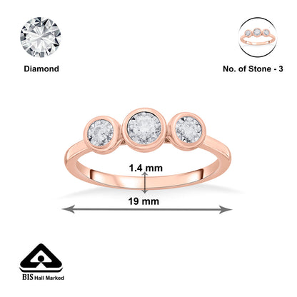 TriLumous Studded Casual Diamond Ring