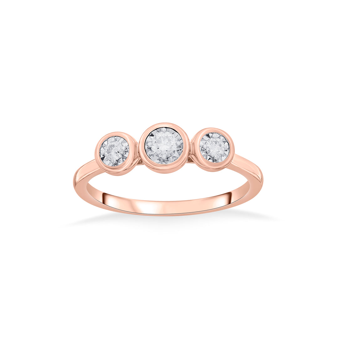 trilumous studded casual diamond ring