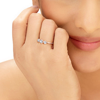 TriLumous Studded Casual Diamond Ring