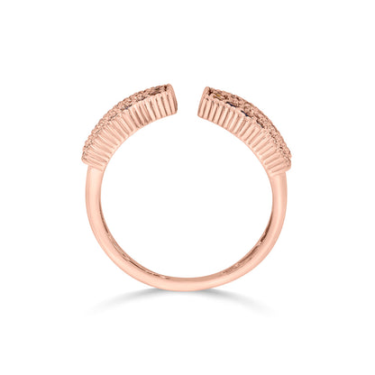 Ember Link Cocktail Rose Gold Ring