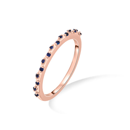 Blue Mist Casual Rose Gold Ring