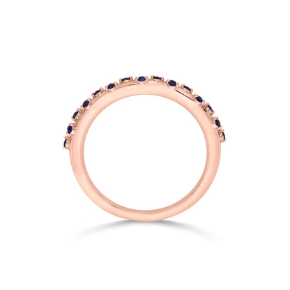 Blue Mist Casual Rose Gold Ring