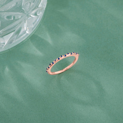 Blue Mist Casual Rose Gold Ring