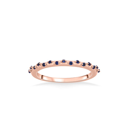 Blue Mist Casual Rose Gold Ring