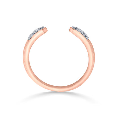 Points of Love Cocktail Rose Gold Diamond Ring
