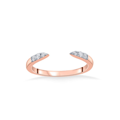 Points of Love Cocktail Rose Gold Diamond Ring