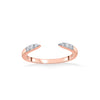 Points of Love Cocktail Rose Gold Diamond Rings