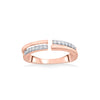 Link Hold Fashion Rose Gold Diamond Rings
