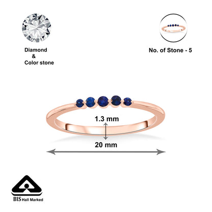 Forever Azure Fashion Rose Gold Ring