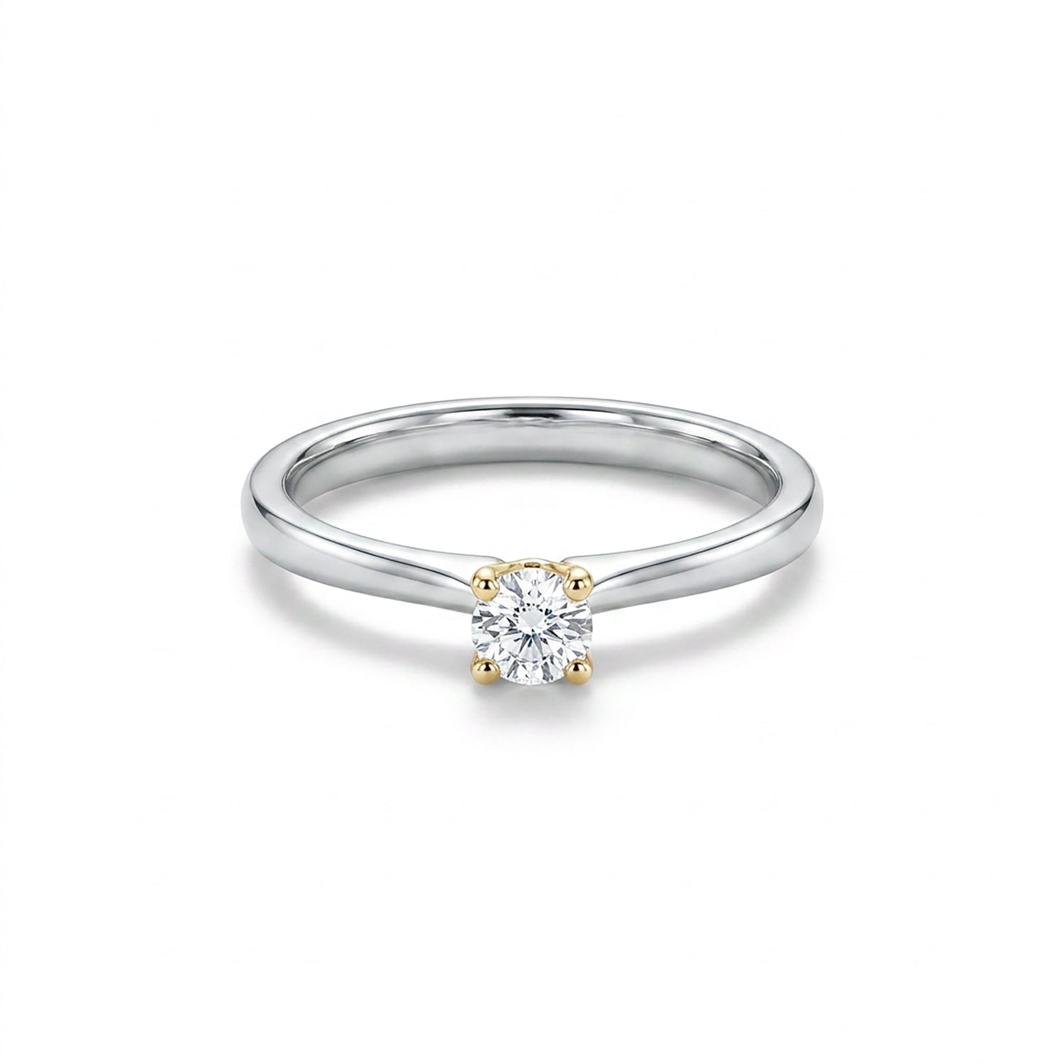 Sovereign Shine Fashion Rose + White Gold & Diamond Ring