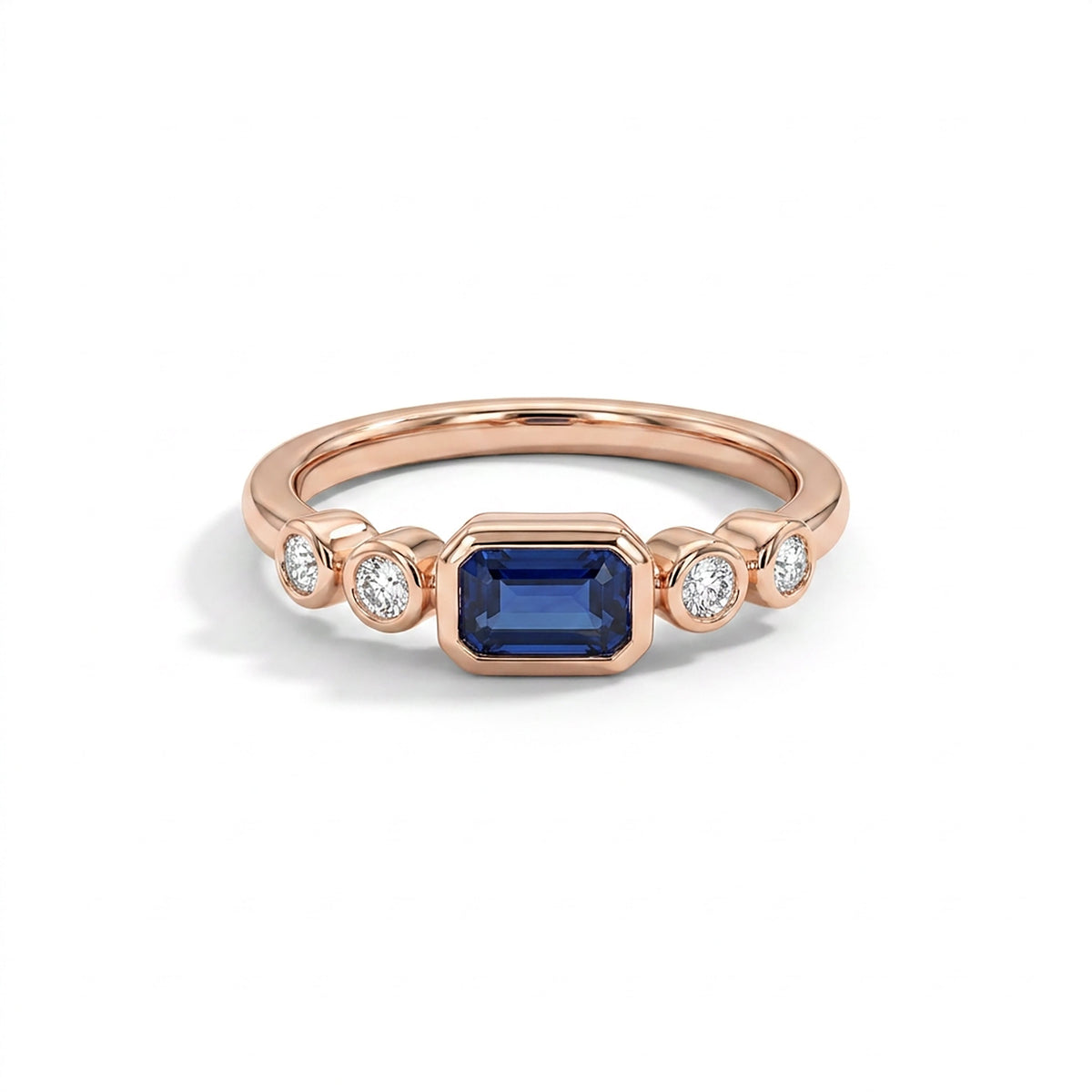 Azure Spark Engagement Rose Gold & Diamond Ring