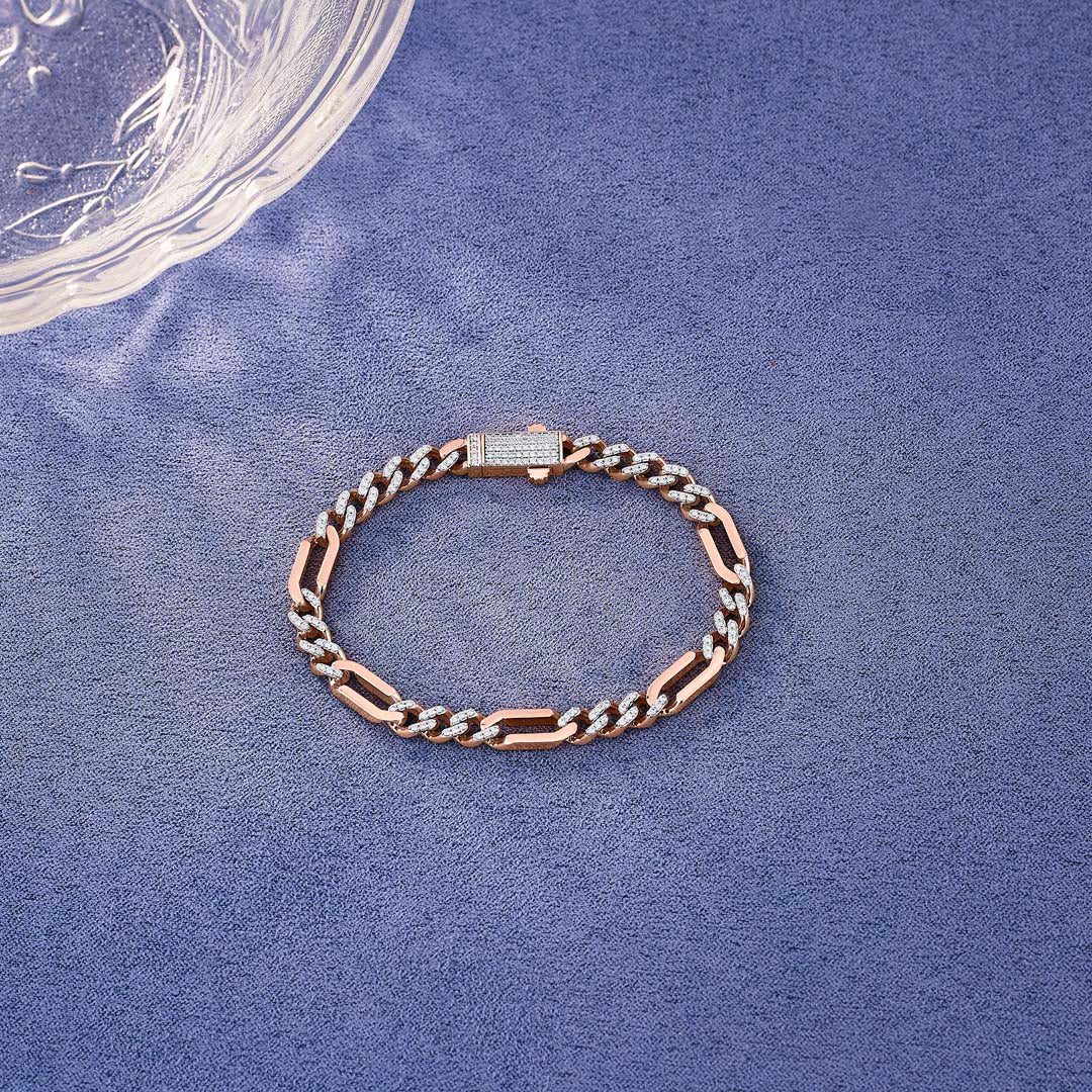 Regal Elegance Men's Bracelet Diamond Jewellery