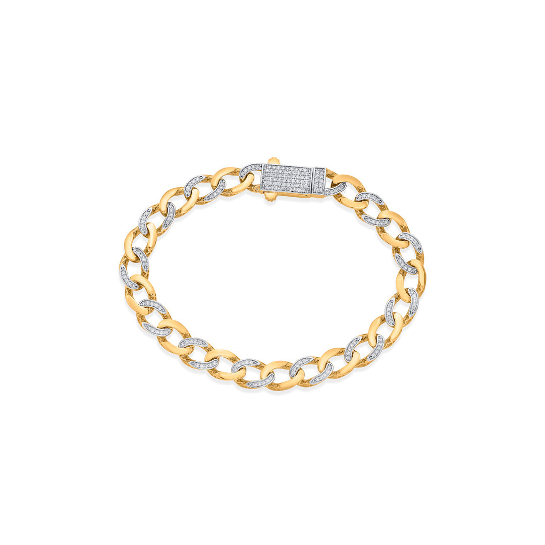 bright links men's bracelet diamond jewellery