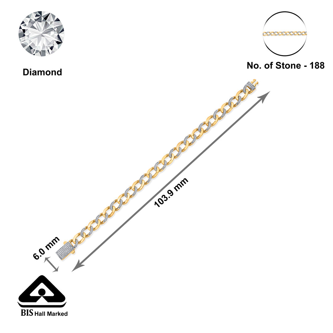 bright links men's bracelet diamond jewellery