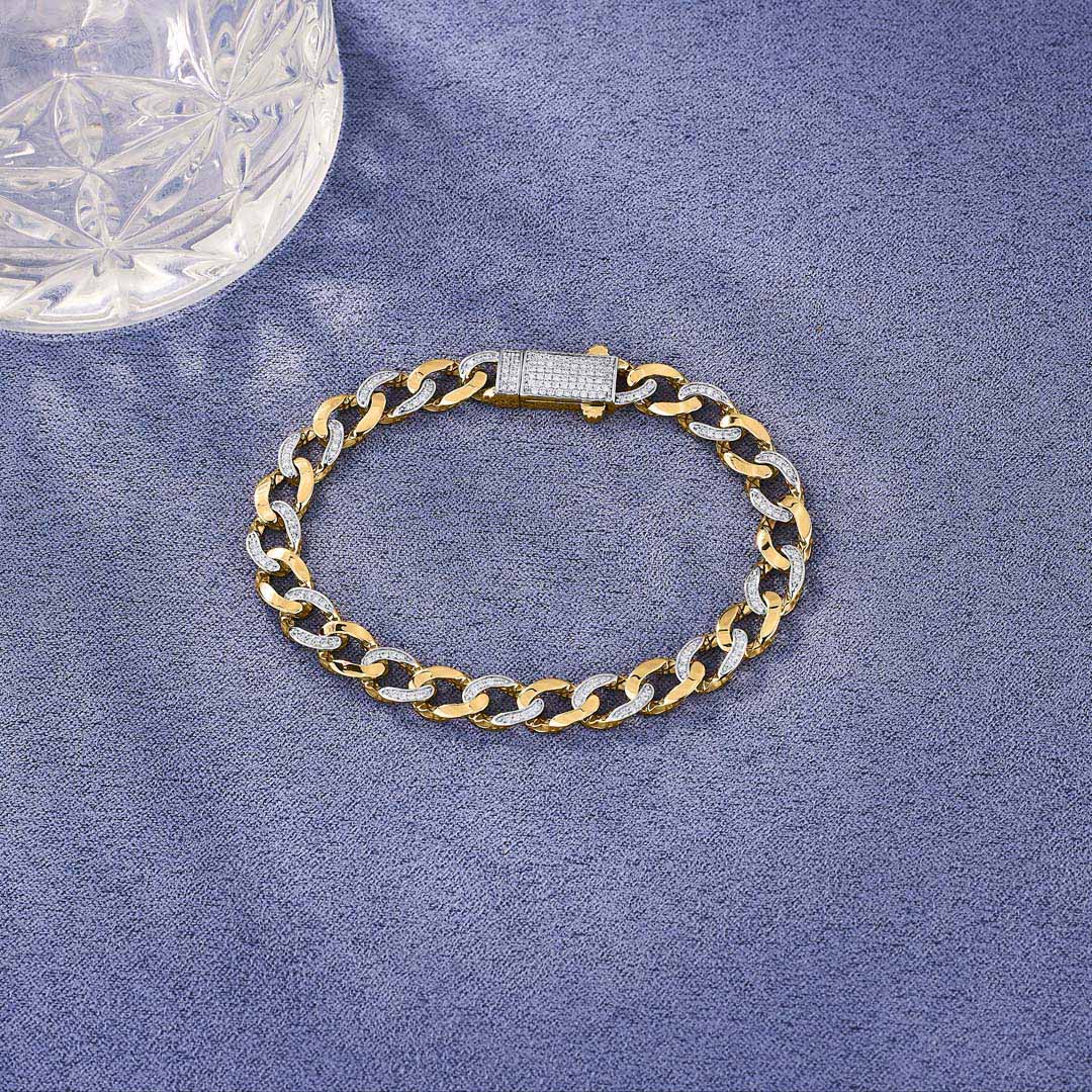 bright links men's bracelet diamond jewellery