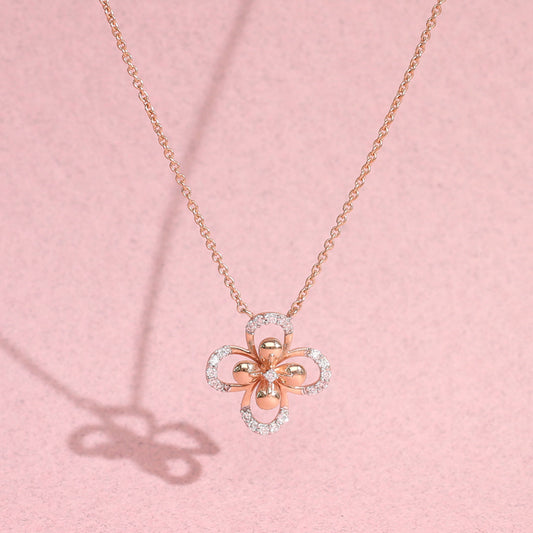 Glow Roselle Modern Diamond Necklace