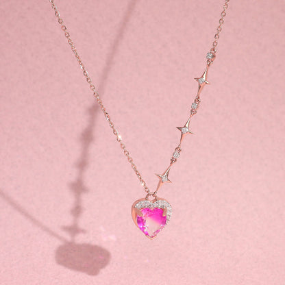 Blush Romance Modern Diamond Necklace