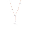 Circlular Cascade Lariat Diamond Necklace