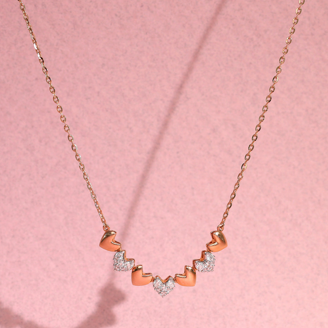 charmline cupid’s modern diamond necklace