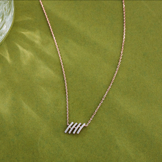 Linea Bars Modern Diamond Necklace