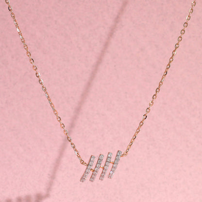 Linea Bars Modern Diamond Necklace