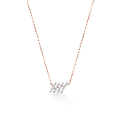 Linea Bars Modern Diamond Necklace