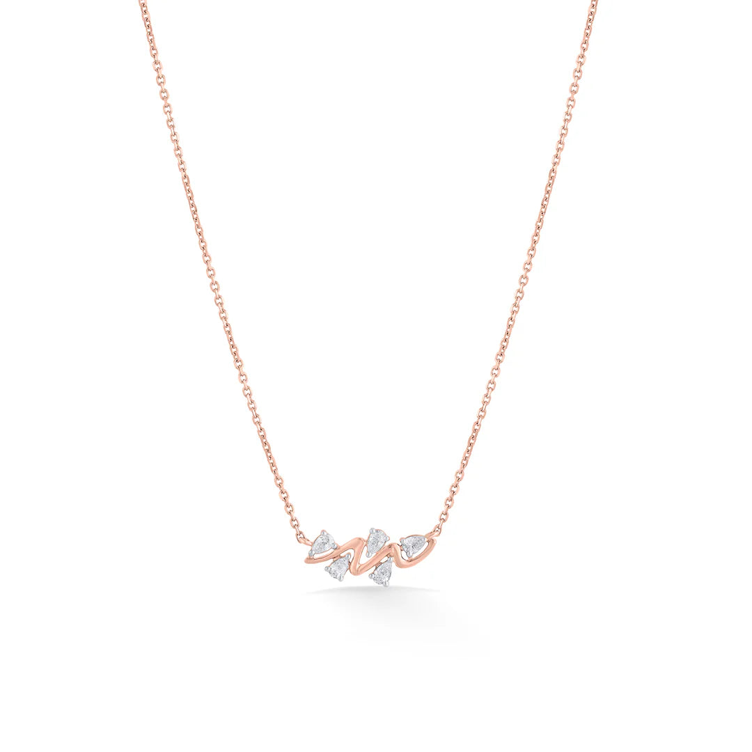 illume trace modern diamond necklace