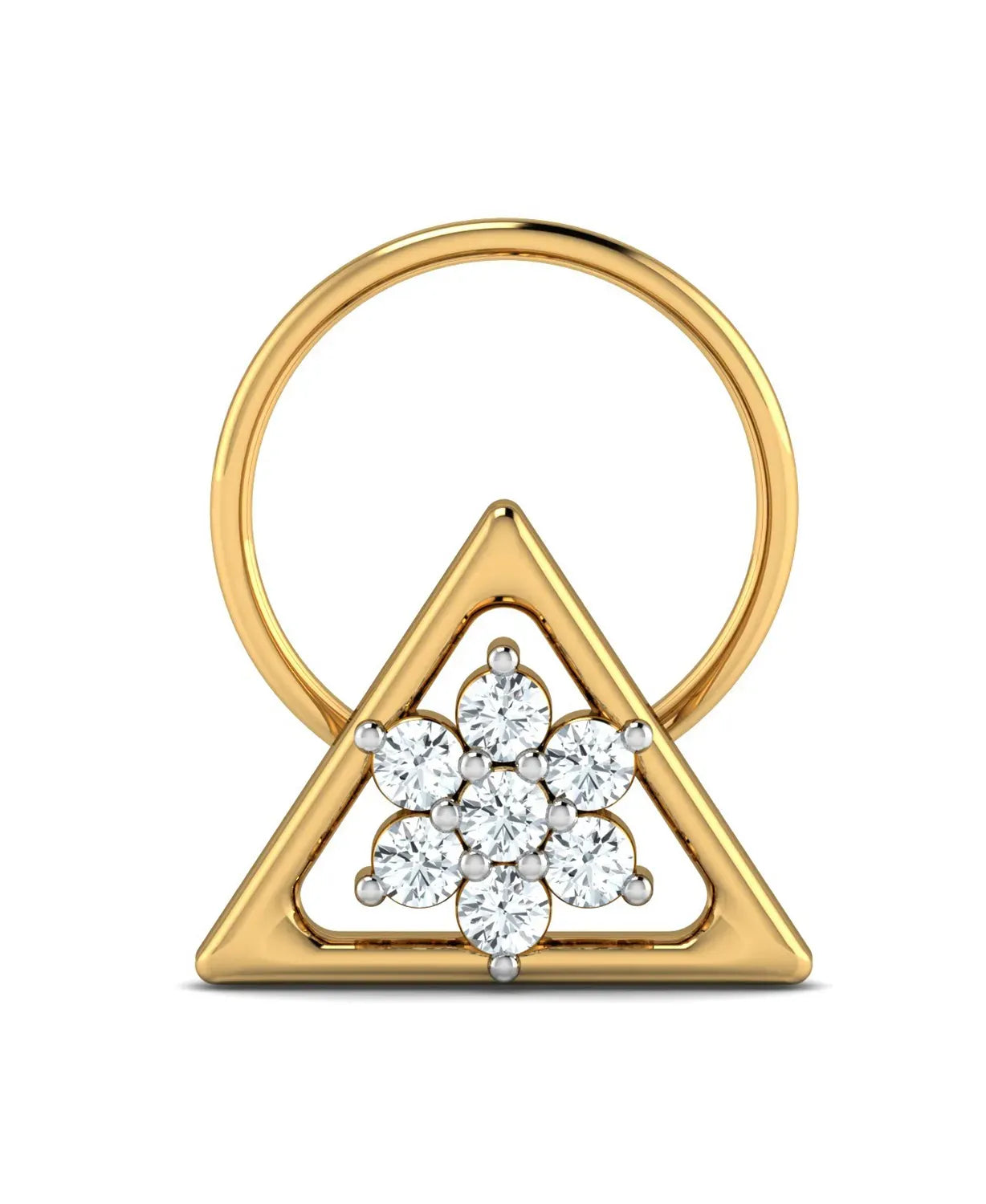 Simple Triangle Diamond Nosepin