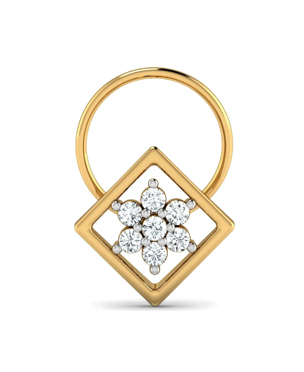 Square Diamond Nosepin
