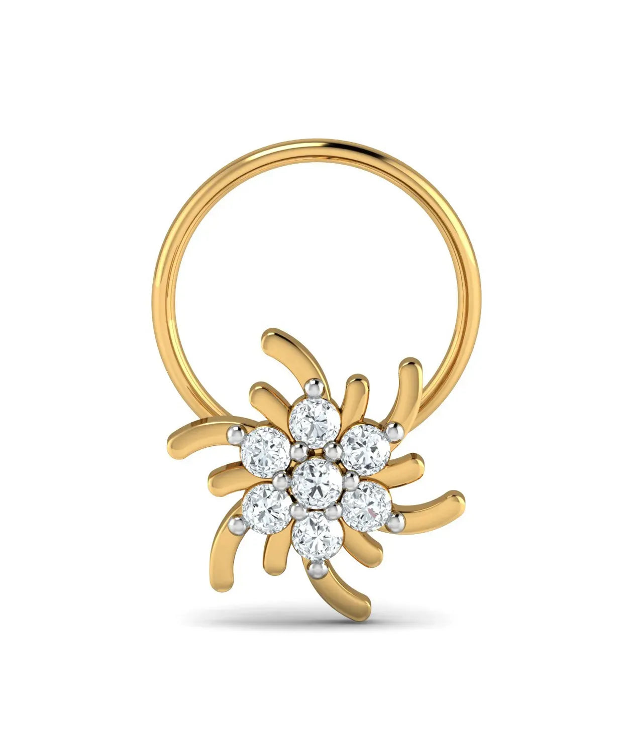 Swirling Diamond Nosepin