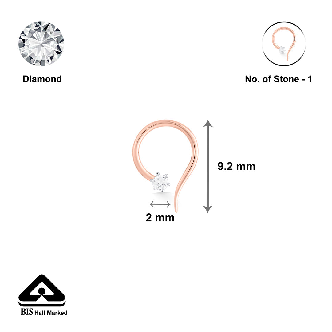 glowing stone nosepin diamond jewellery