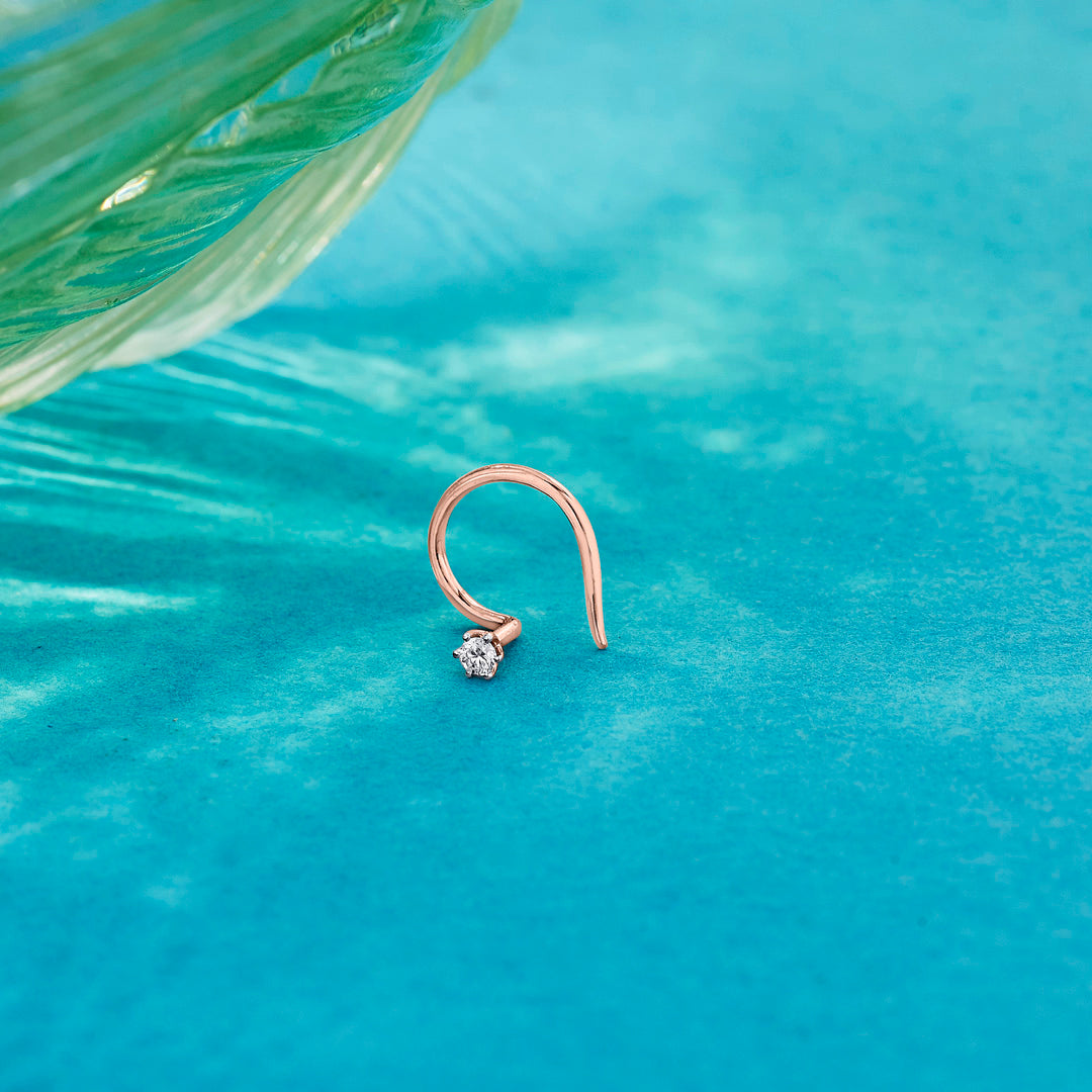 glowing stone nosepin diamond jewellery