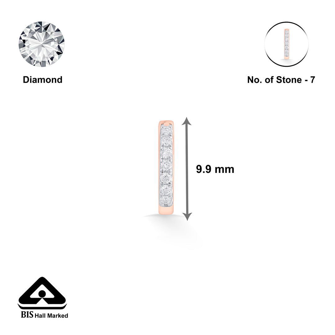 glowing rod nosepin diamond jewellery