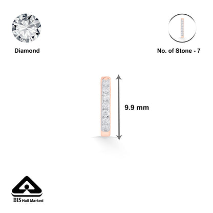 Glowing Rod Nosepin Diamond Jewellery