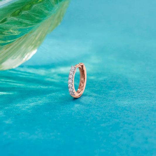 Glowing Rod Nosepin Diamond Jewellery