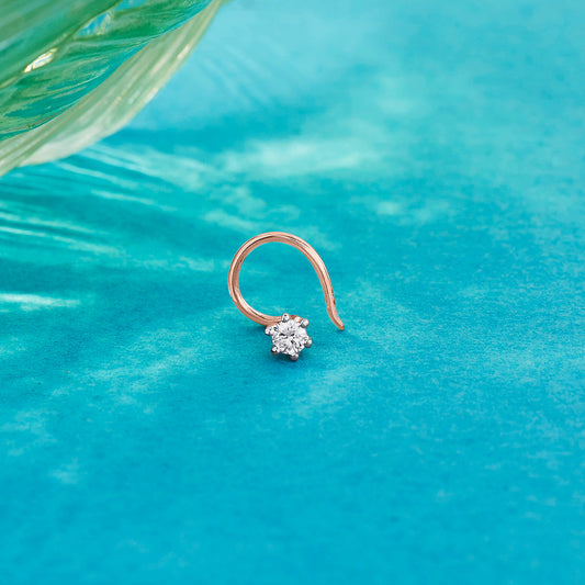 French Rose Nosepin Diamond Jewellery