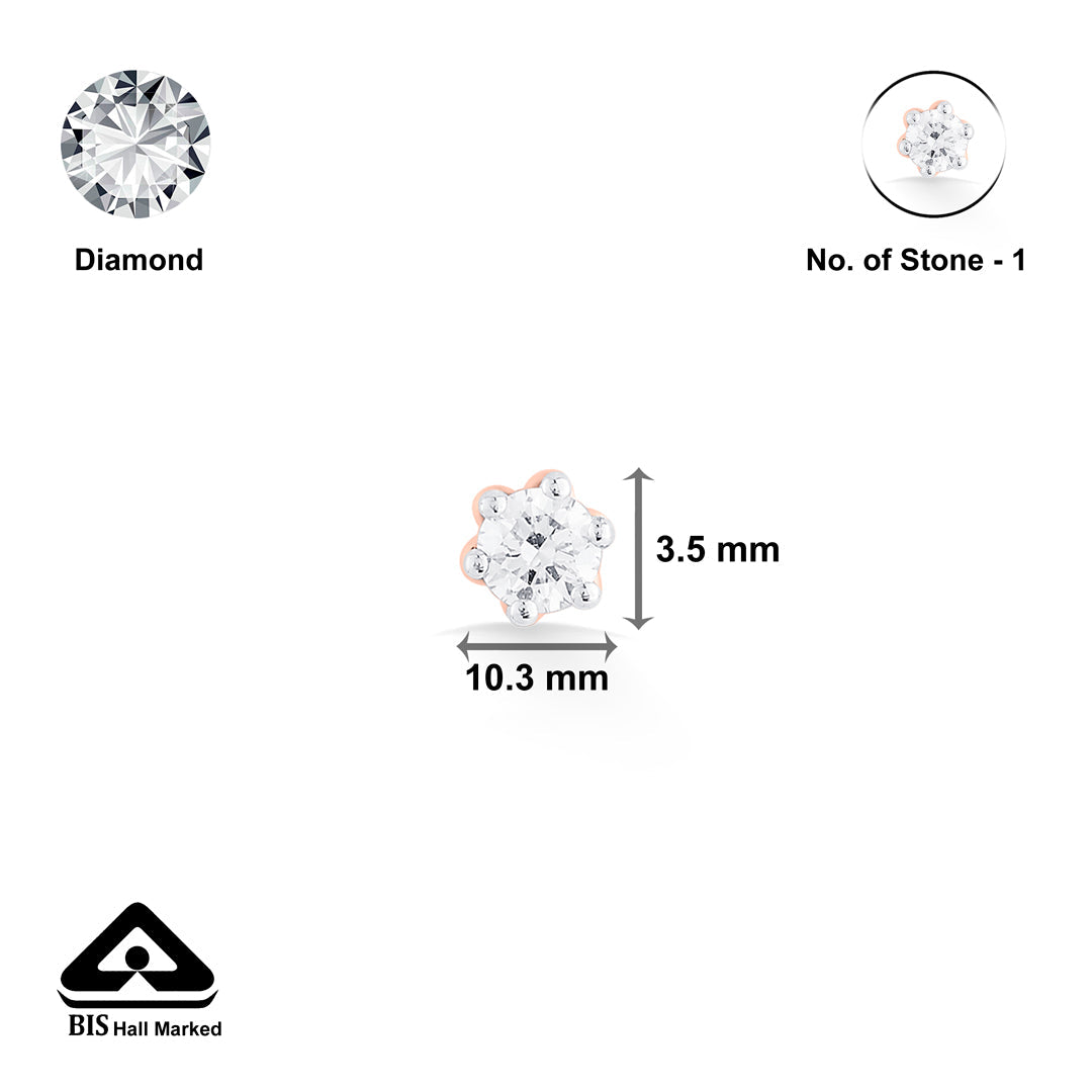 beauty of a daisy nosepin diamond jewellery