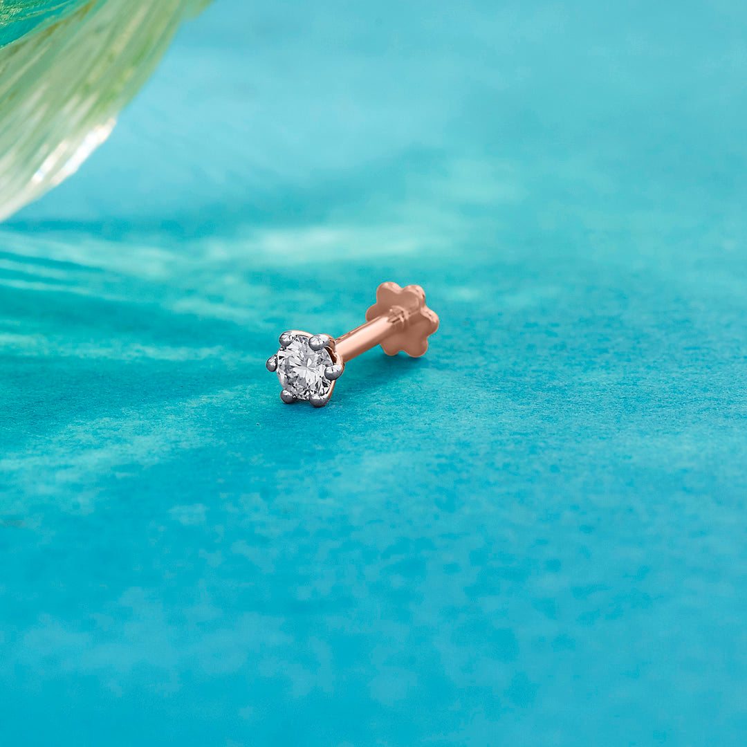 beauty of a daisy nosepin diamond jewellery