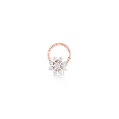 Glowing Lily Nosepin Diamond Jewellery