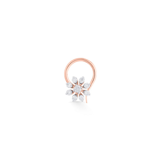 Glowing Lily Nosepin Diamond Jewellery