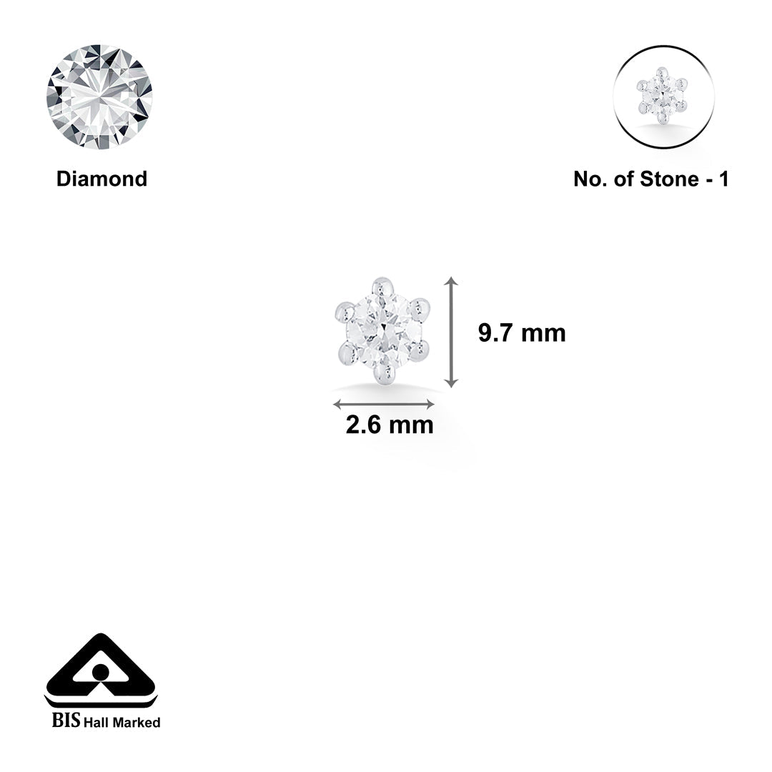 prism dot diamond nosepin